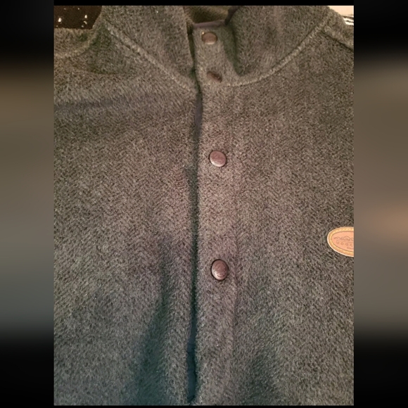 Vintage Woolrich Snap Mock Neck Charcoal Men's XL Fleece Pullover Polartec USA - Picture 3 of 14